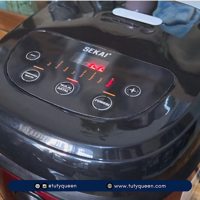 8 Fungsi Masak pada Sekai Rice Cooker CMW 522 LS Serela