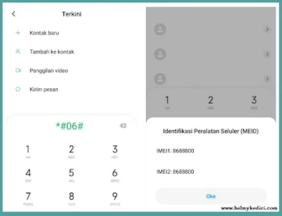 Cek IMEI HP Xiaomi Dengan Kode
