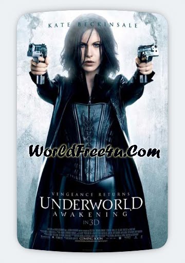 Poster Of Underworld 4: Awakening (2012) Full English Movie Watch Online Free Download At worldfree4u.com