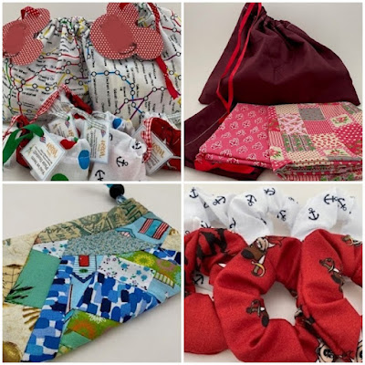 A selection of my fabric stash projects