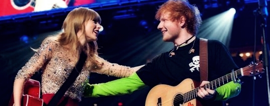 Taylor Swift e Ed Sheeran em Show