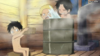 ワンピースアニメ ドレスローザ編 679話 エース サボ ルフィ 幼少期 かわいい | ONE PIECE Episode 679