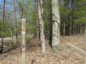 trail sign with missing emblem