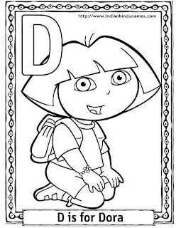 Dora the explorer coloring pages for kids design