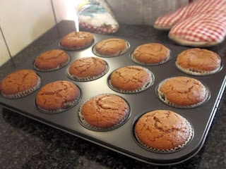 the half done cupcakes