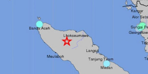 Lokasi Gempa Aceh