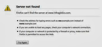 server not found error 