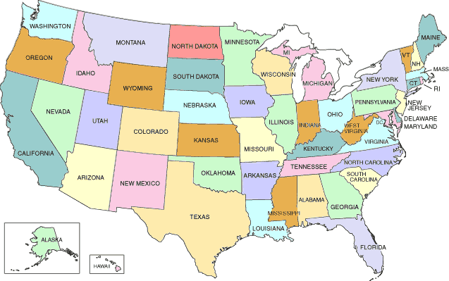 map of usa county