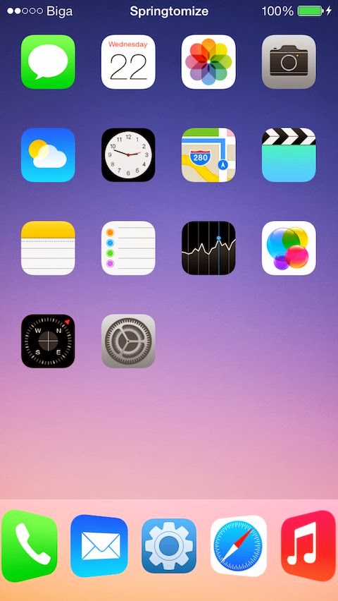 screenshot 1 Springtomize 3 – iOS 7 v1.0.1-1
