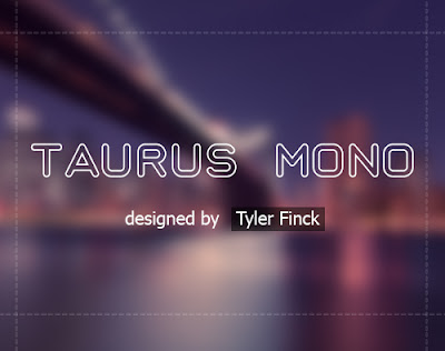 Download Taurus Mono Font untuk Flat Design