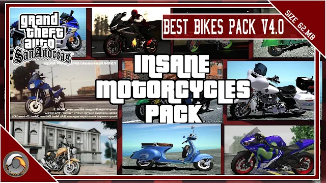 GTA San Andreas Best Bikes Pack V4.0 For Pc