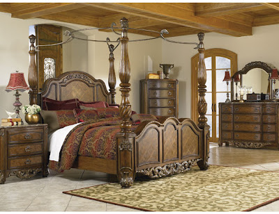 wood canopy beds