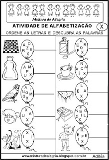 Atividades para alfabetização,formação de palavras