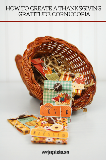 How to Create a Thanksgiving Gratitude Cornucopia. #thanksgivingcraft #papercraft #gratitudecraft