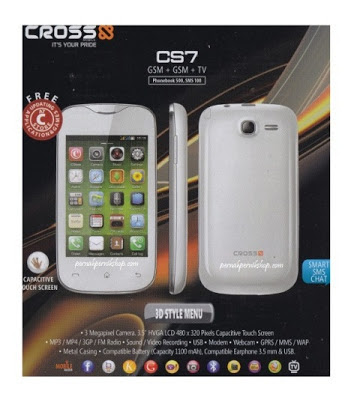 Cross CS7, Hp Dual SIM, Layar Sentuh Murah, , TV Analog,lokal murah,hape lokal