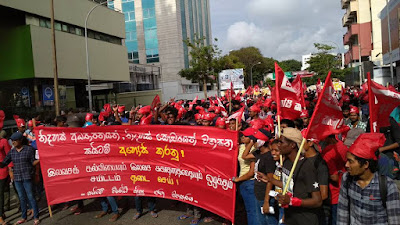 University Students Protest march in Colombo against SAITM Campus