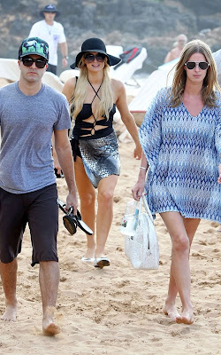 Paris Hilton vacationing in Maui with Cy, Nicky and David
