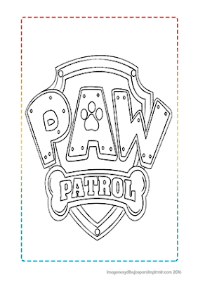 Dibujo de el logo de patrulla canina