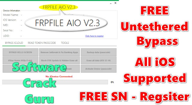FRPFILE AIO iCloud tool V2.3 Free Download