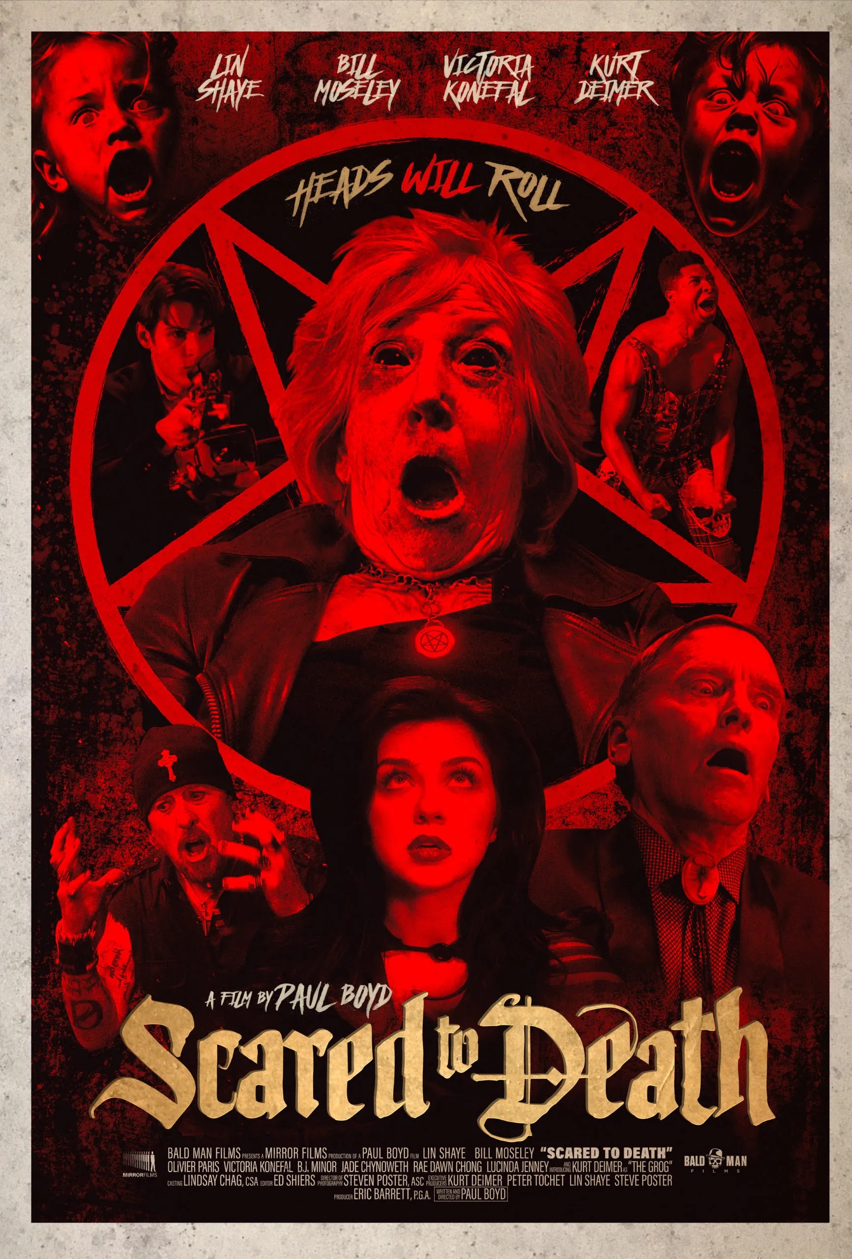 Постер комедийного хоррора Scared to Death («Напуганные до смерти») с Лин Шэй