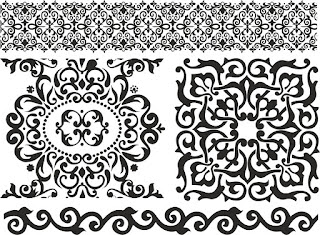 Floral Ornaments Download Design DXF EPS SVG