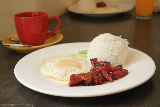 Tocino and egg Breakfast