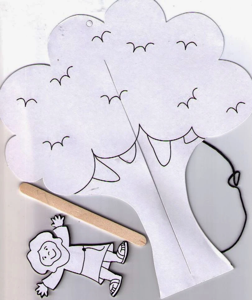 Petersham Bible Book & Tract Depot: Zacchaeus Door Hanger Craft Kit