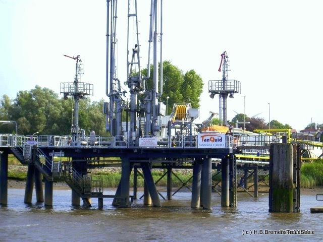 Tanklager Farge, Entladestation an der Weser