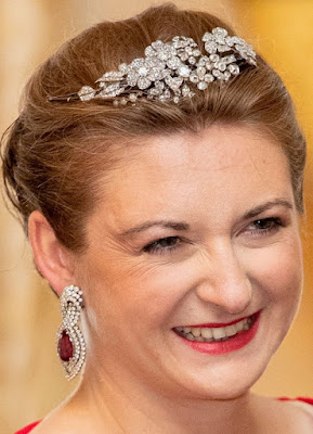diamond floral tiara luxembourg hereditary grand duchess stephanie