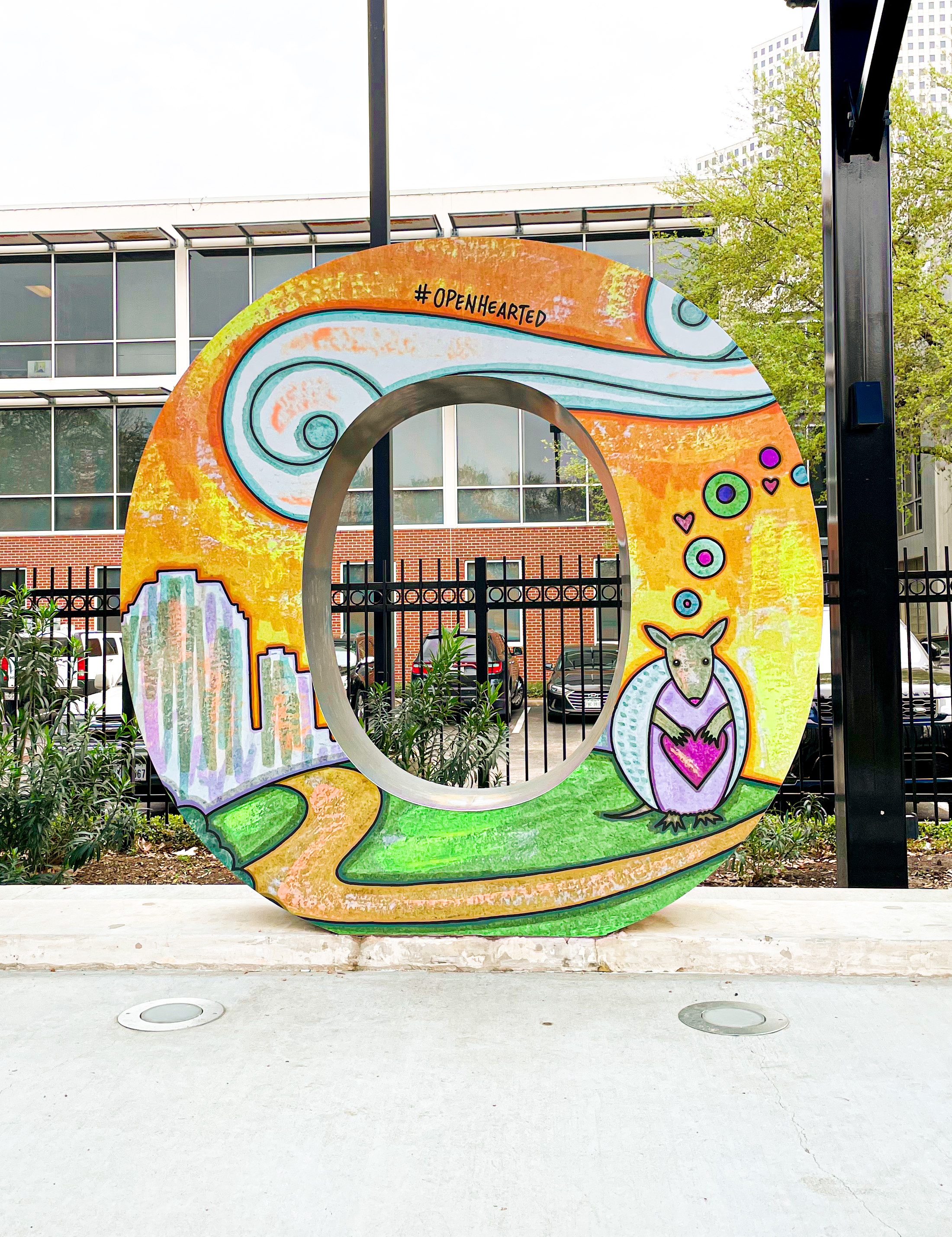 Midtown Sign in Bagby Park, Houston