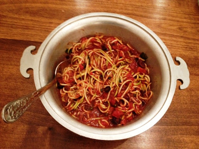 Zucchini Spaghetti Puttanesca