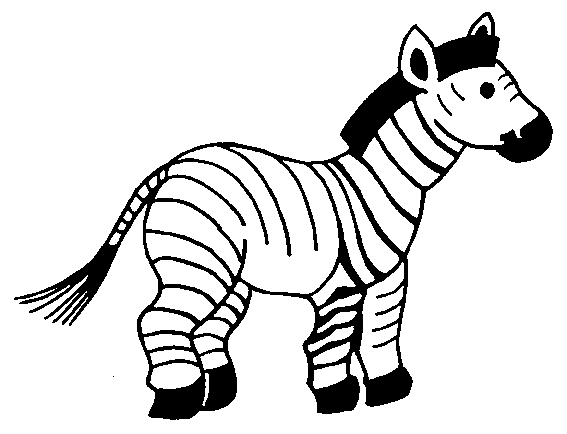 Free Animal Wild Zebra Coloring Sheet To Print title=