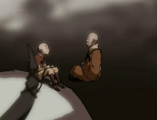 Aang and Monk Gyatso - The Storm