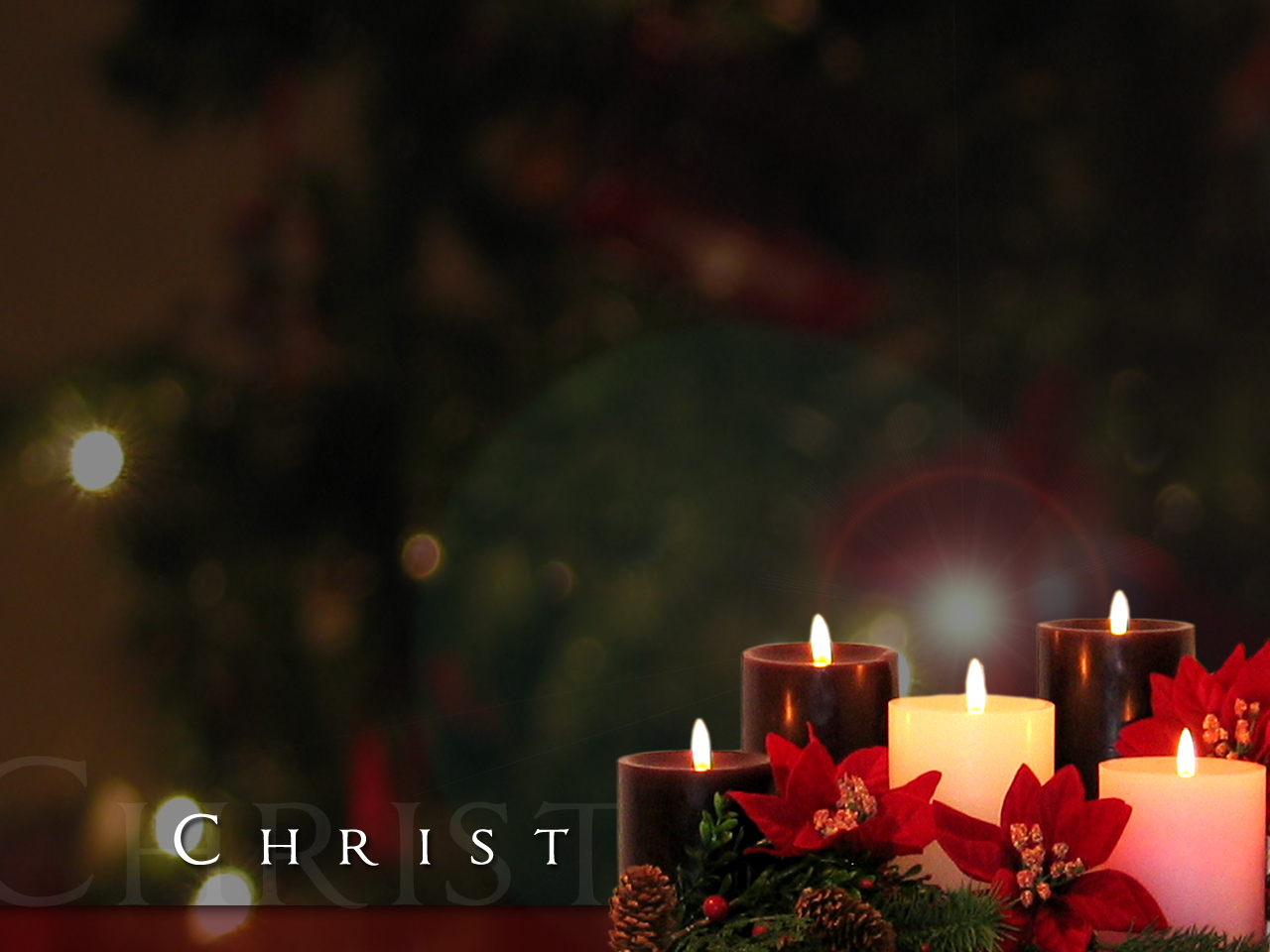 Free Holiday Wallpapers: Christmas Candle Wallpapers