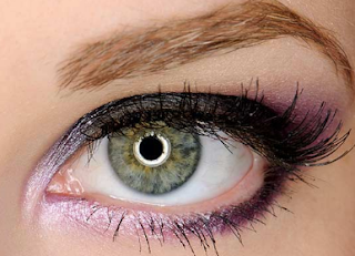 water colour eye makeup effect