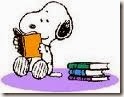 snoopy reading