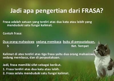 Frasa: Pengertian, Ciri-ciri dan Jenis-jenis Frasa 