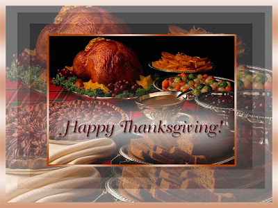 Free Animated Thanksgiving Feast Wallpaper