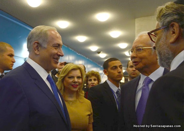 Gambar Najib 'Bertemu' Benjamin Netanyahu