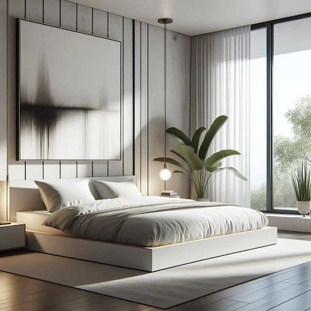 modern bedroom with minimalist design