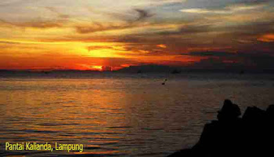 Sunset Pantai Kalianda, Lampung
