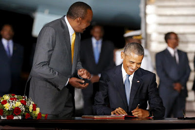 The meetings of Kenyan and US Presidents 2015