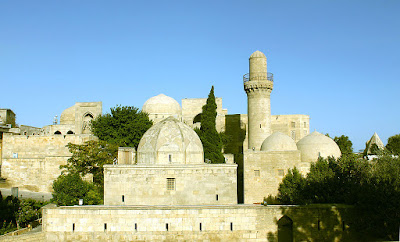 objek wisata Istana Shirvanshahs Azerbaijan