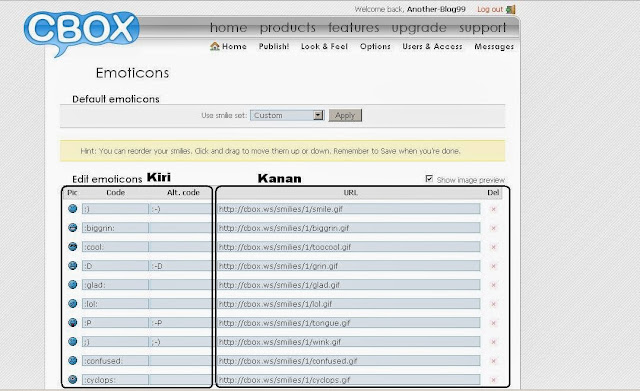 Cara Menambah Emoticon Pada Buku Tamu Dari Cbox