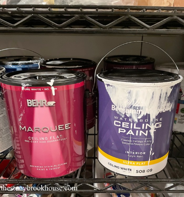 Behr Ceiling paint vs Benjamin Moore Waterbourne