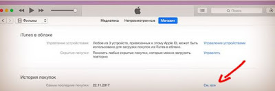 Історія покупок iPhone