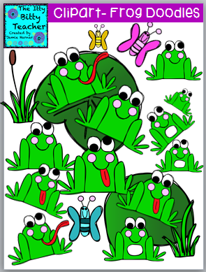 http://www.teacherspayteachers.com/Product/Clipart-Doodle-Frogs-1196361