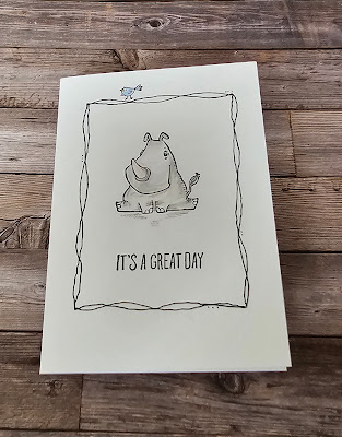 Rhino ready stampin up fun simple stamping easy clean and simple card