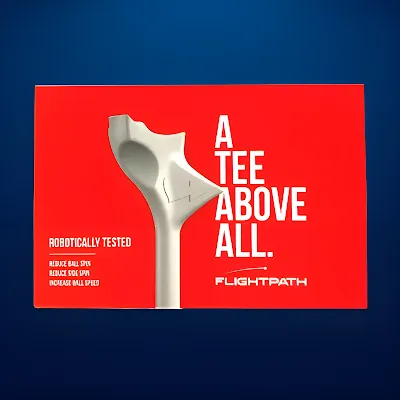 Improve your golf drive! Discover Flightpath Premium Golf Tees for superior performance