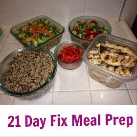 Meal Prep for 21 Day Fix - www.HealthyFitFocused.com